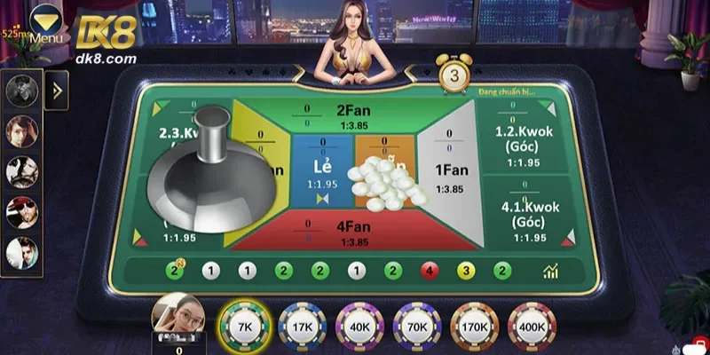 Các kiểu cược phổ biến trong Fantan DK8